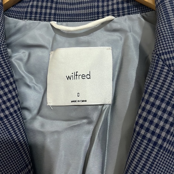 Aritzia Wilfred Margeaux Blazer Plaid - Picture 4 of 9